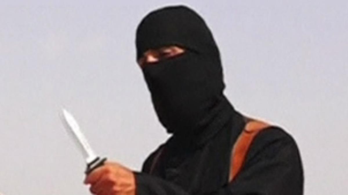 Captura de televisión del encapuchado que ejecutó al periodista estadounidense James Foley.