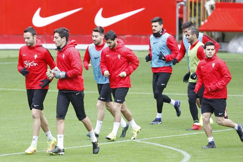 Entrenamiento del Sporting de Gijón