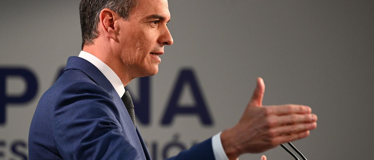 El presidente del Gobierno, Pedro Sánchez