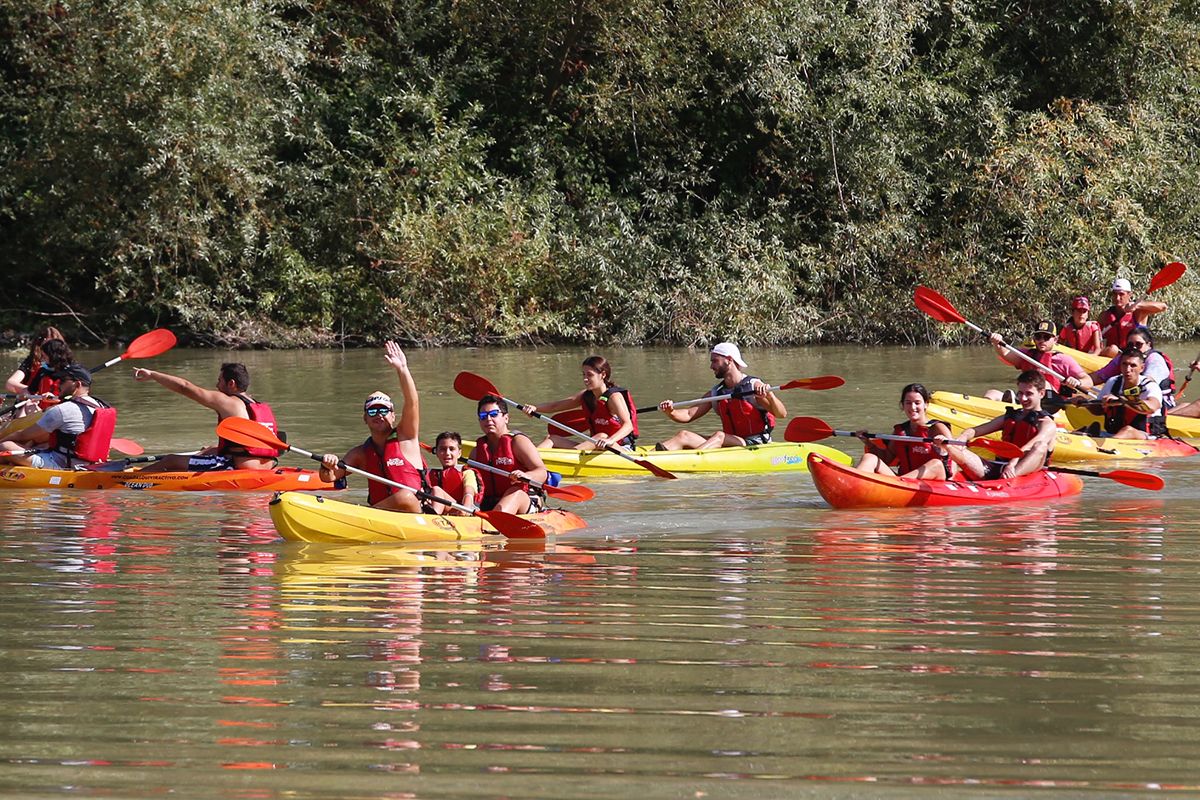 Disfruta del Río a golpe de remo. Piragüismo en Villafranca