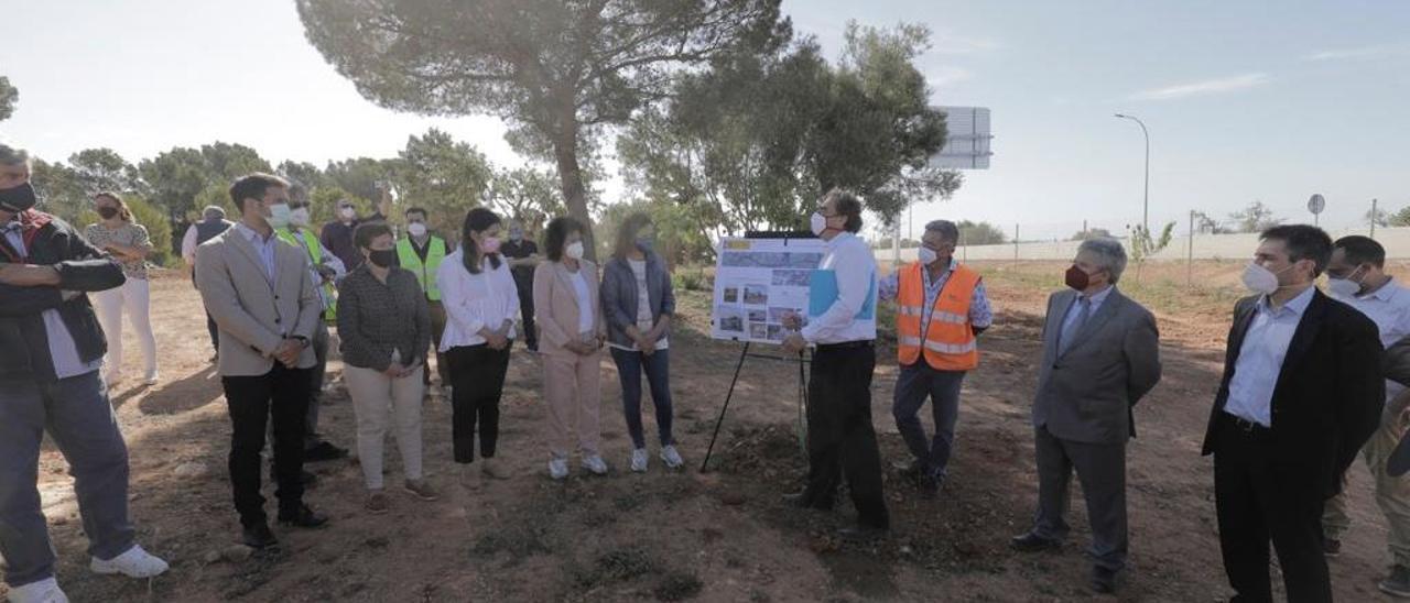 Protestas en la inauguración de la autopista de Campos