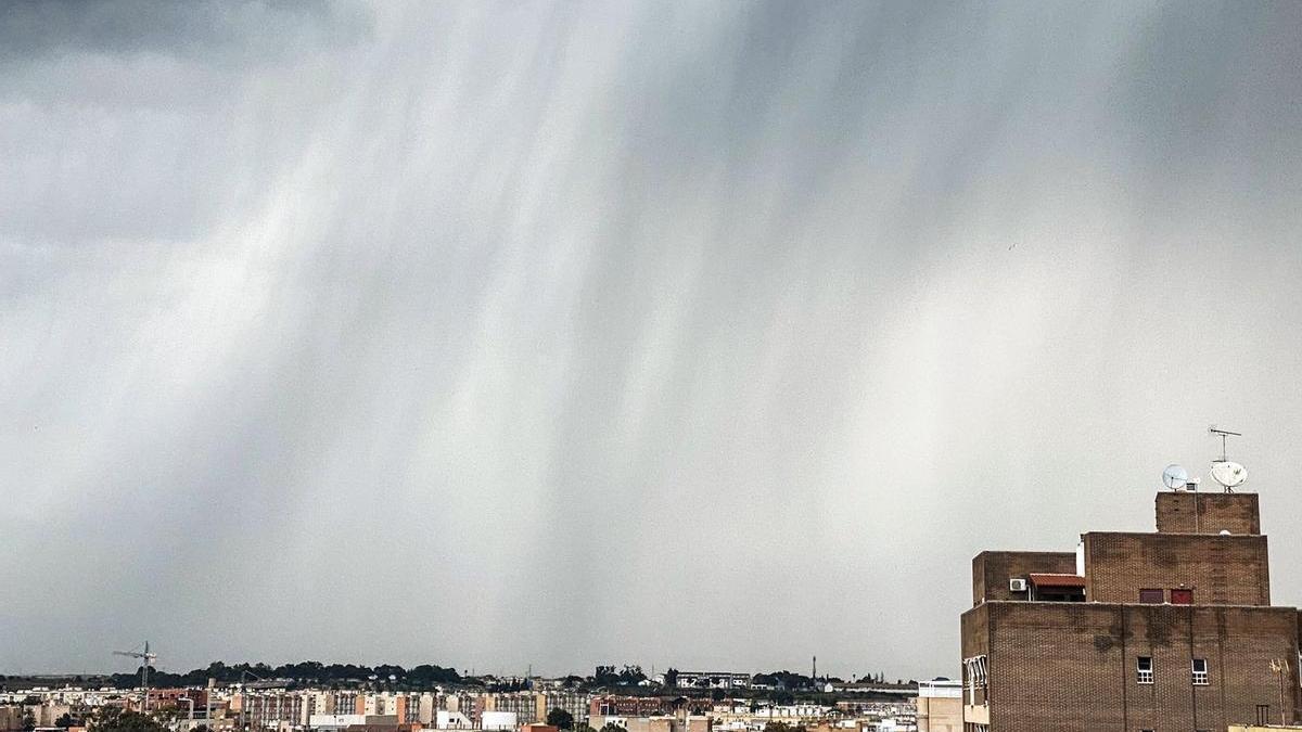 Espectacular imagen de la tormenta en Cartagena
