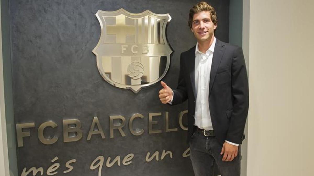 Sergi Roberto llegó al Barça con 14 años