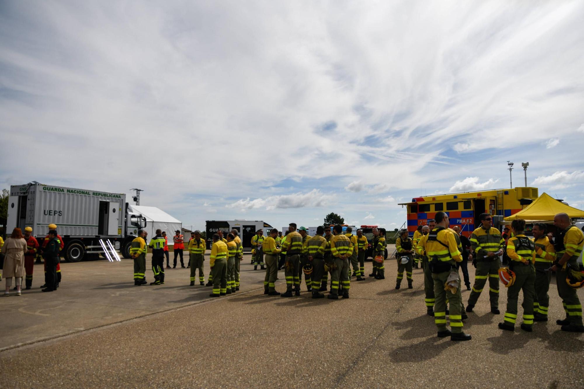 Así ha sido el simulacro forestal transfronterizo desplegado en Aliste