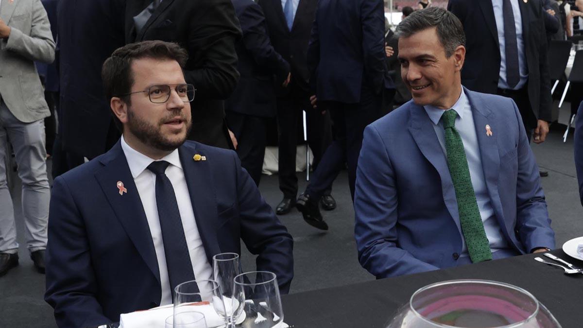 Pere Aragonès y Pedro Sánchez