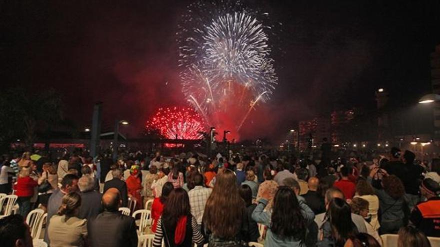 Imagen de los fuegos artificiales en una edición anterior de la feria marbellí.