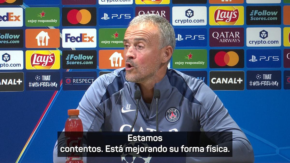 Luis Enrique, despeja dudas sobre Dembélé: "Jugará mañana, por supuesto"