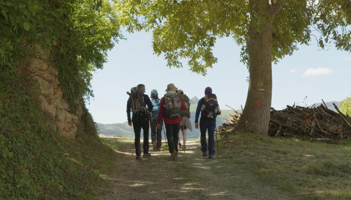 Pelegrins seguint el Camí Ignasià