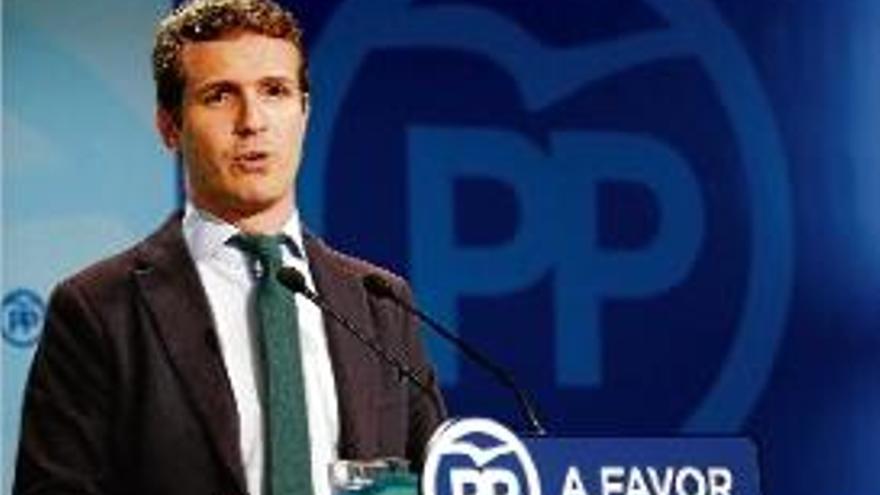 El vicesecretari de Comunicació del PP, Pablo Casado.