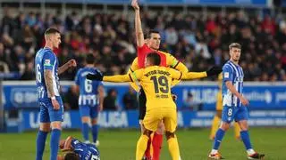 El Barça presentará alegaciones por la segunda amarilla de Vitor Roque