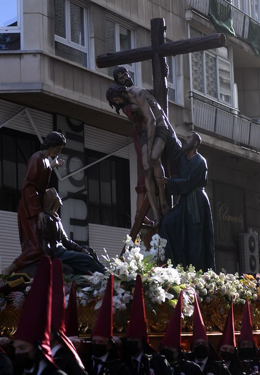 La procesión del Viernes Santo de Murcia, en imágenes