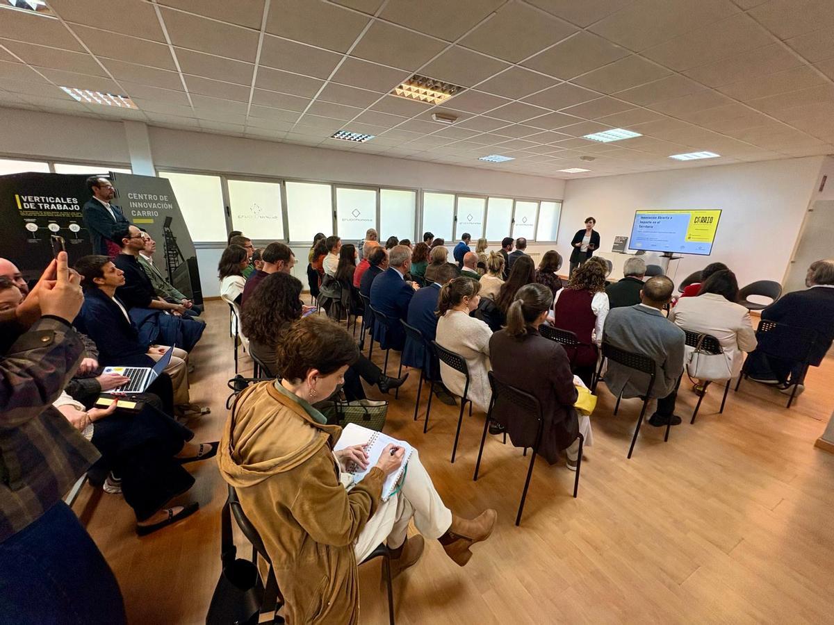 Público asistente a la jornada sobre innovación e impacto en el pozo Carrio