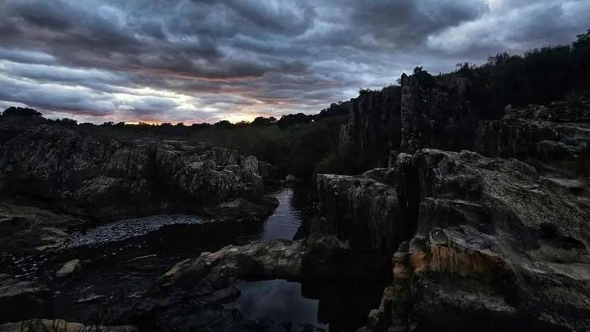 El Chorrerón, espacio natural en el término de Moraleja.