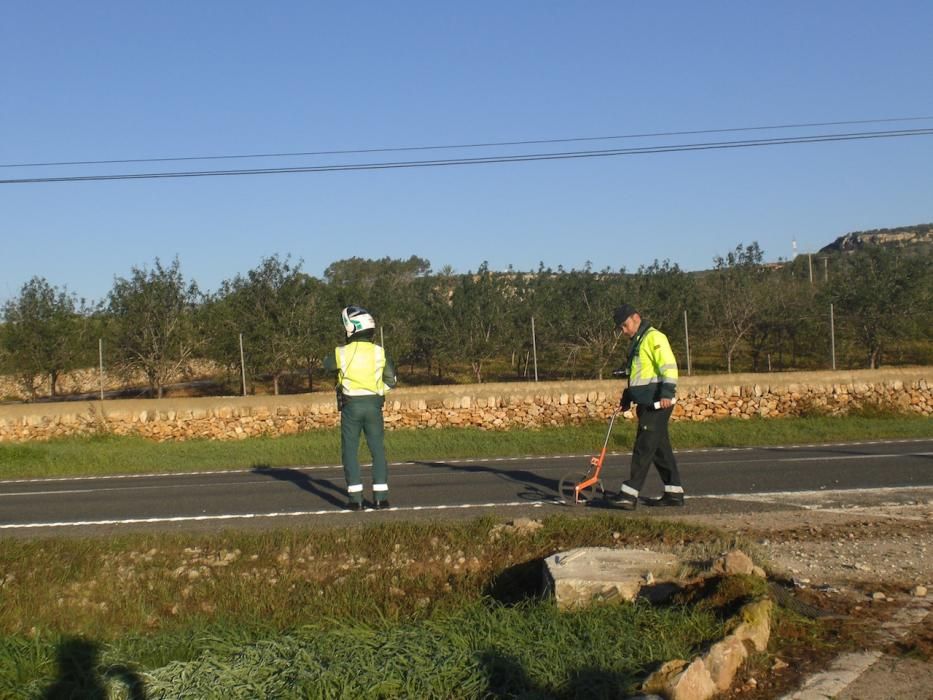 Accidente en la carretera vieja de Sineu