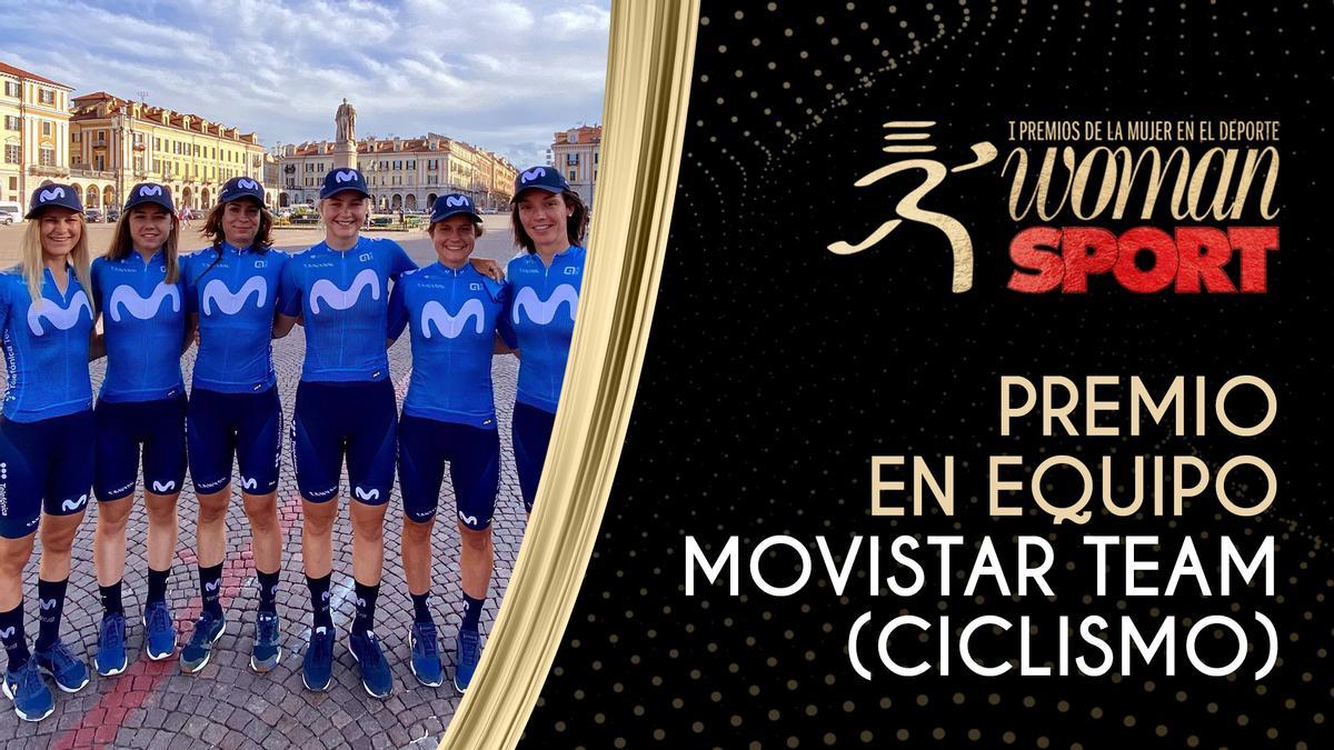 El Movistar Team femenino, Premio Equipo por sus éxitos y rasgos deportivos excepcionales.