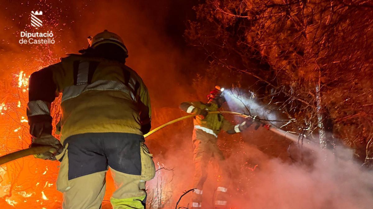 Todas las imágenes del incendio forestal de Soneja