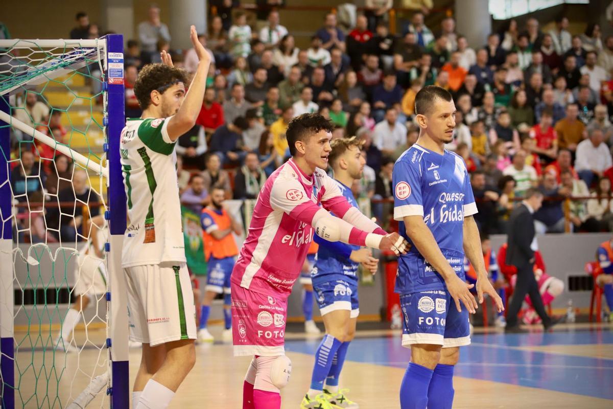 Lance del último choque en Liga ante el Manzanares, en Vista Alegre.