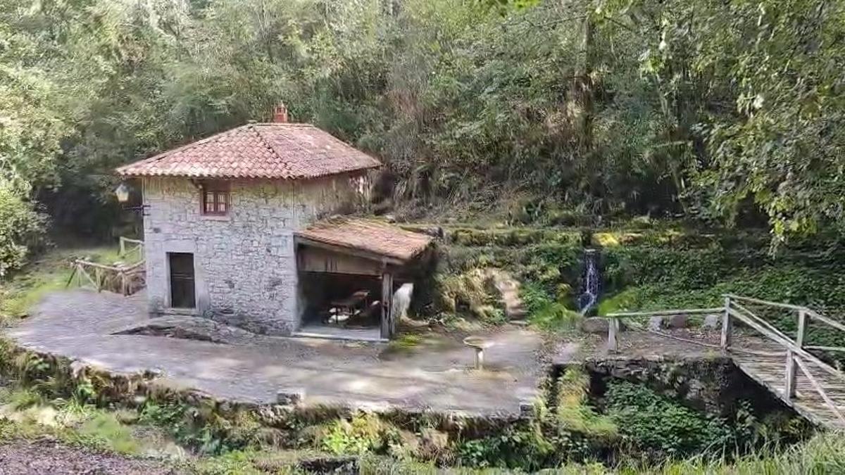 El molín de La Peña, rincón de cuento en Grado