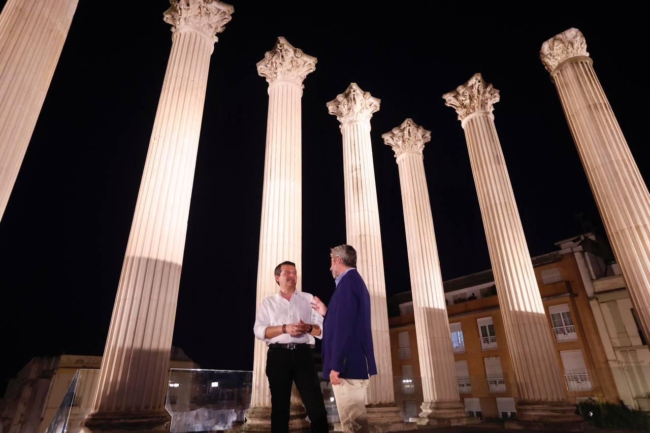 El Templo Romano estrena su nueva iluminación