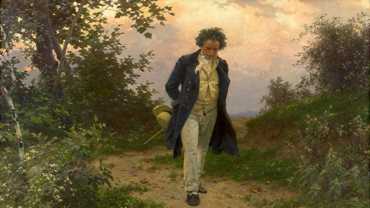 Beethoven caminant pel bosc segons Julius Schmid