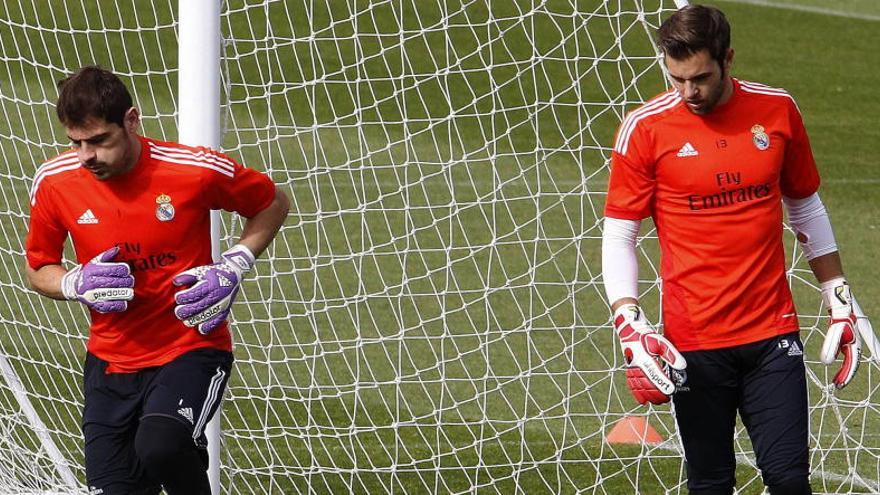 Iker Casillas y Jesús Fernández.