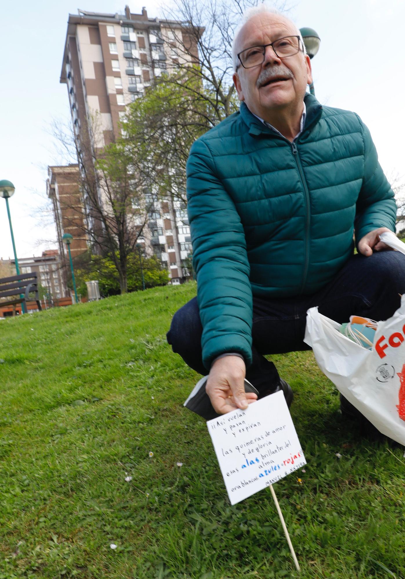 EN IMÁGENES: Los vecinos arrancan con abril libros mil decorando todo el barrio con poesía