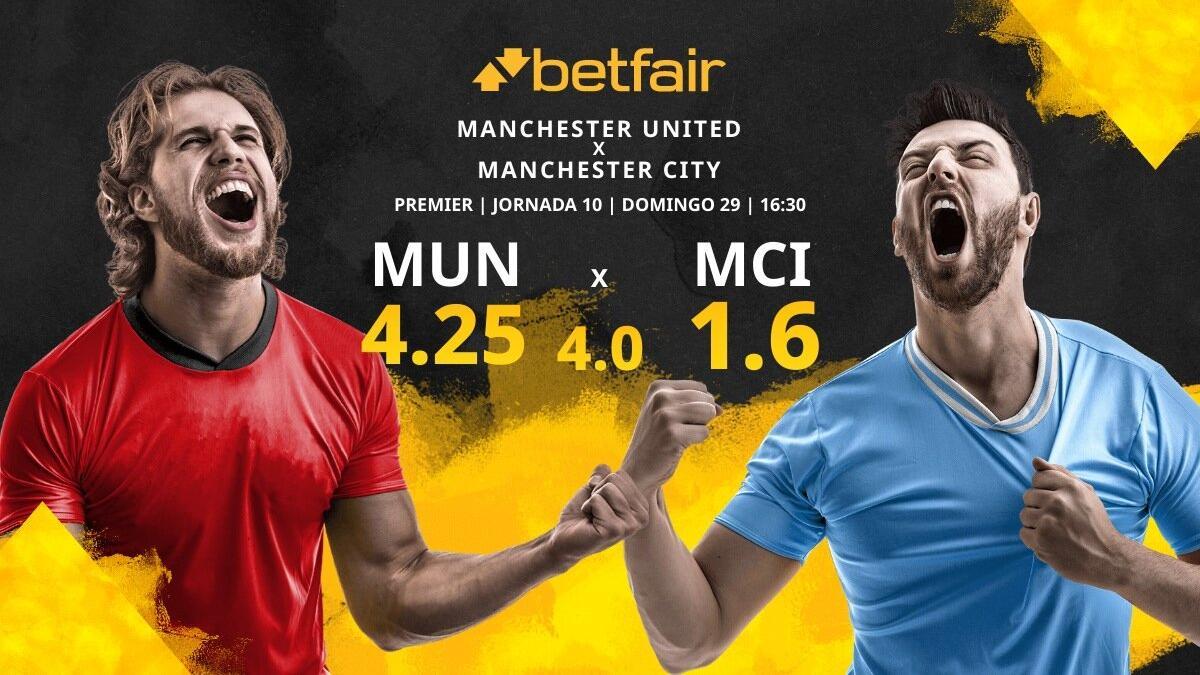 Manchester United FC vs. Manchester City FC: horario, TV, estadísticas, clasificación y pronósticos