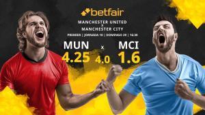 Manchester United FC vs. Manchester City FC: horario, TV, estadísticas, clasificación y pronósticos