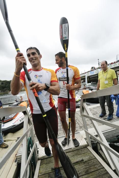 Las piraguas del Descenso del Sella