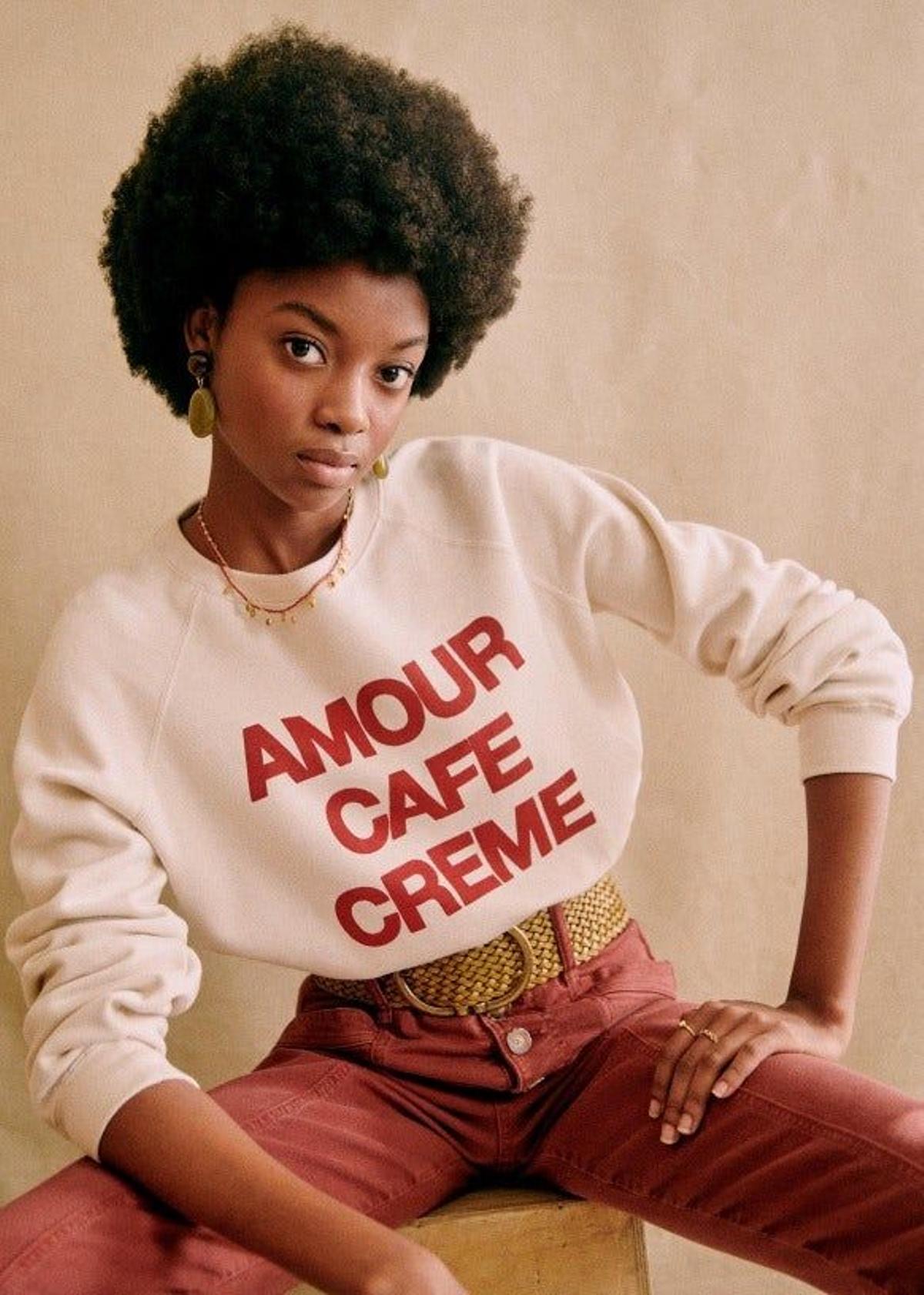 Sudadera Amour Café Crème de Sèzane