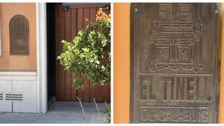 Roban los rótulos del conocido restaurante "El Tinell de Calabuig" de Ontinyent