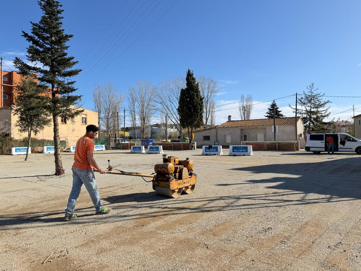 El nou espai d’estacionament del carrer Riera