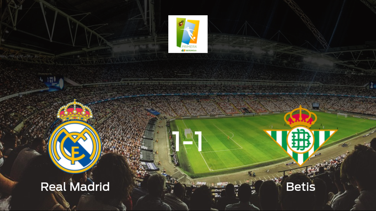 El Real Madrid Femenino y el Real Betis Féminas empatan en el Ciudad deportiva Real Madrid (1-1)
