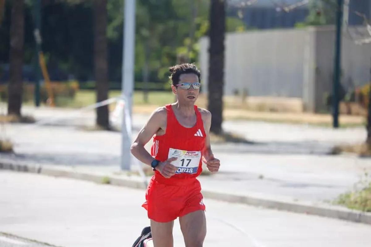 El atleta saforense, en pleno esfuerzo
