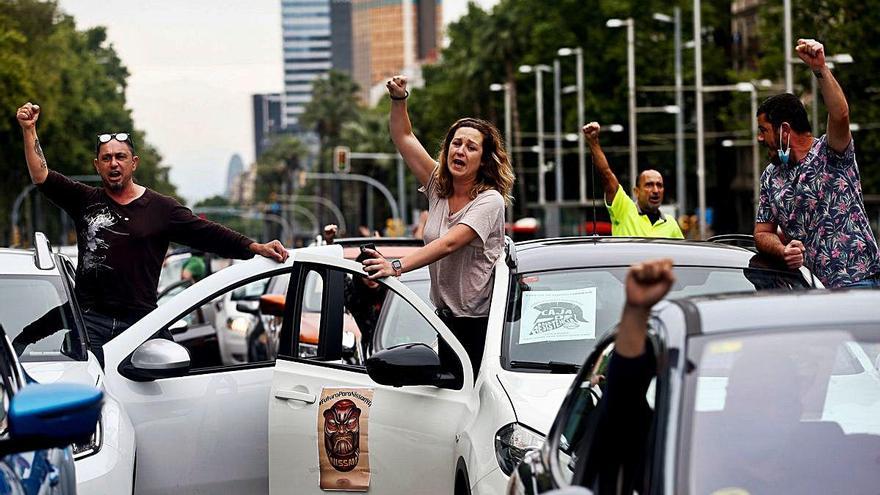 Els treballadors de Nissan van protestar a Barcelona.