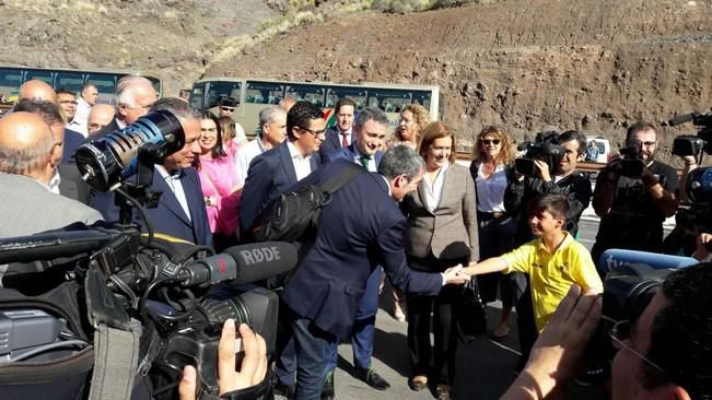 Inauguración de la nueva carretera de La Aldea