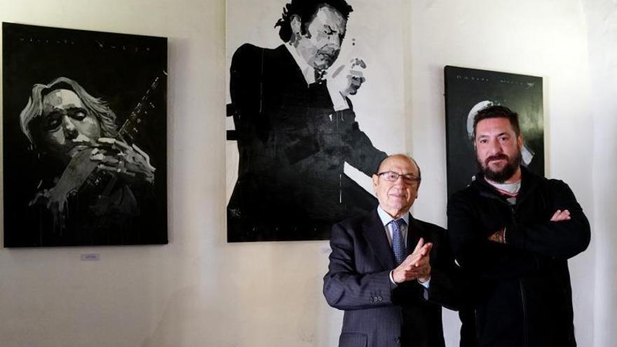 Fosforito inaugura la exposición &#039;La verdad de lo jondo&#039; del artista plástico Eduardo Parrac