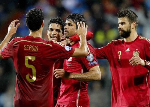 Imágenes del partido entre Luxemburgo y España