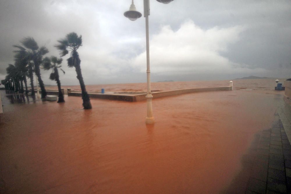 Las consecuencias de las lluvias en el Mar Menor