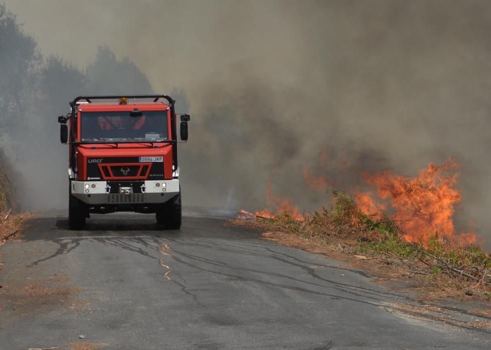 Incendio forestal en San Salvados de Meis