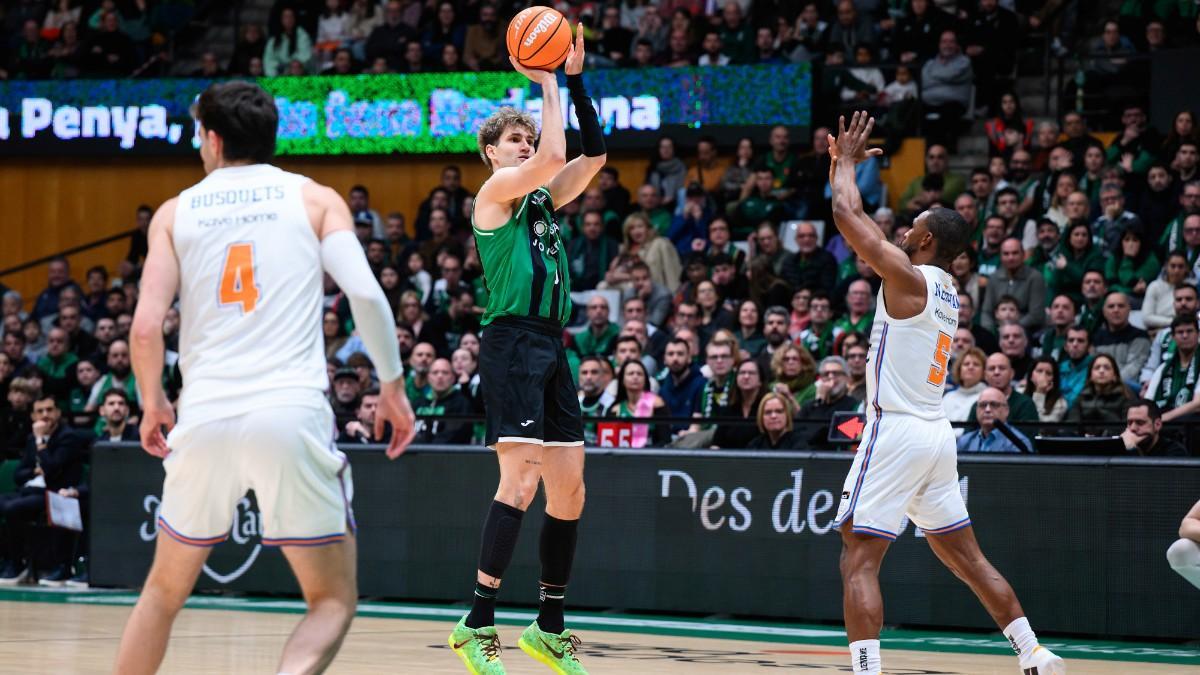 Henri Drell, en el partido de Liga Endesa ante el Bàsquet Girona