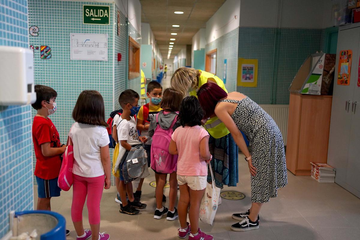 Inicio del curso escolar en el colegio Teresa Berganza de Boadilla del Monte. Inicio del curso escolar en el colegio Teresa Berganza de Boadilla del Monte.