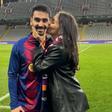 Gündogan con su mujer Sara en Montjuïc