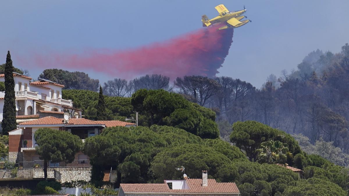 Incendi entre Lloret i Tossa