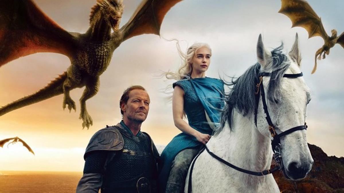 Daenerys Targaryen y lord Jorah Mormont, en 'Juego de Tronos'.