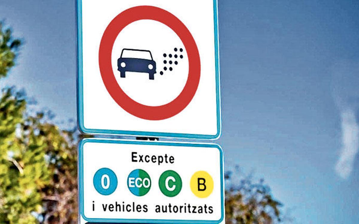 So wird die Umweltzone am Straßenrand angezeigt.