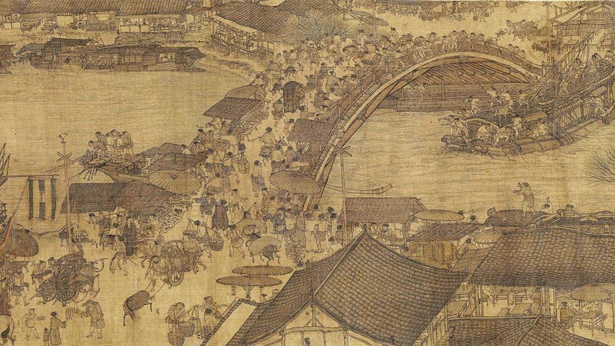 ‘El festival Qingming junto al río’, 1805, Zhang Zeduan.