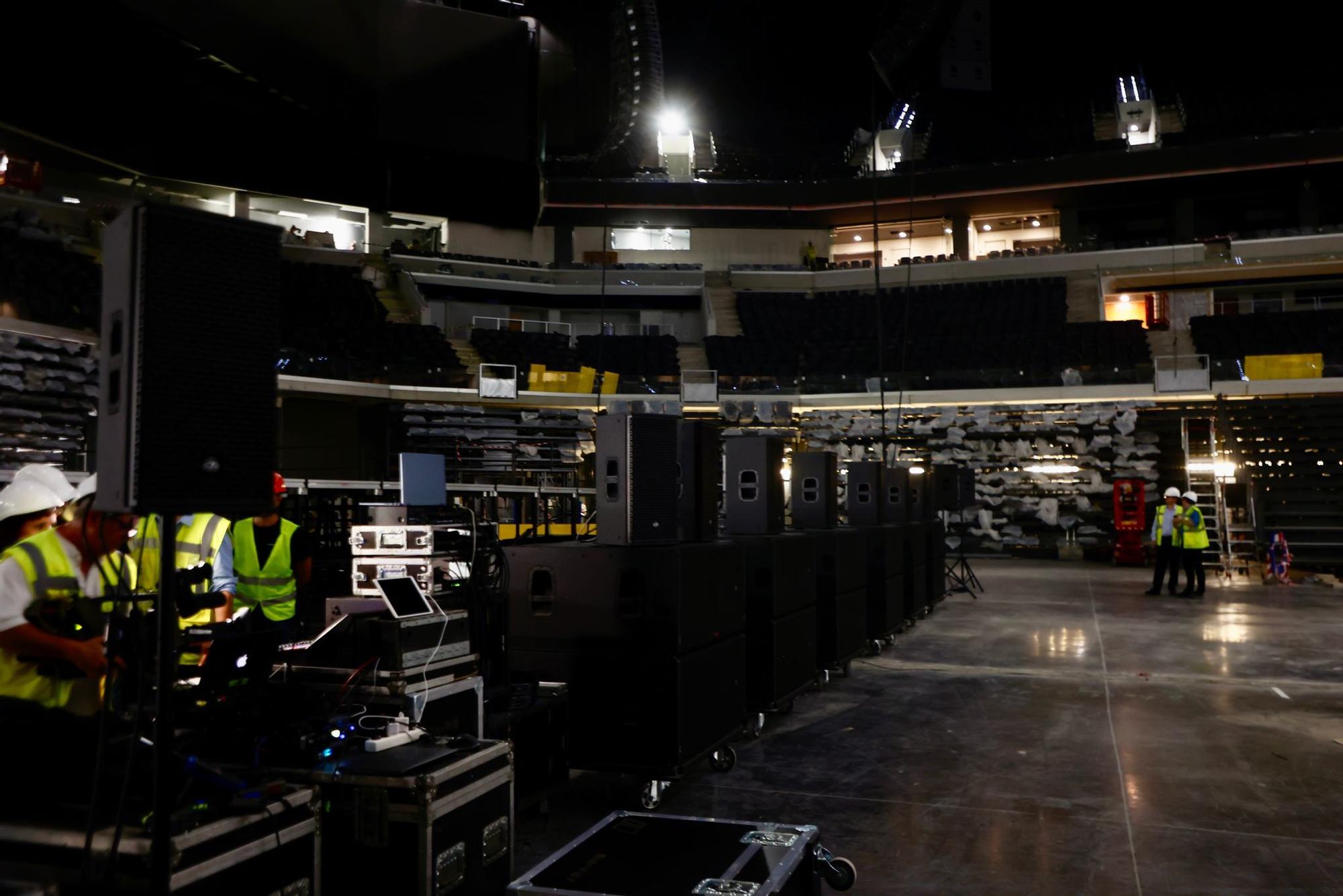 Cada vez más cerca: Primeras pruebas de sonido en el Roig Arena