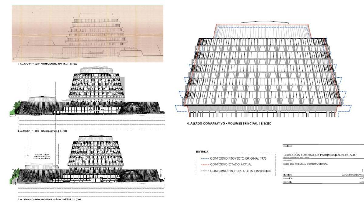 Infografías de los cambios que se ejecutarán en la sede del Tribunal Constitucional