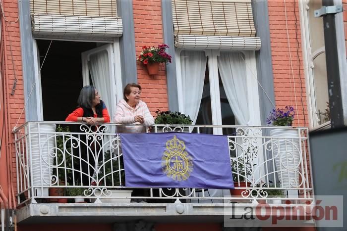 Viernes de dolores: Aplausos y salves a la patrona en Cartagena durante el confinamiento